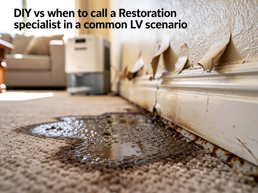 DIY vs when to call a restoration specialist in a common LV scenario